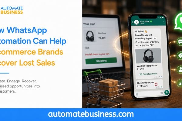 How WhatsApp Automation Can Help E-commerce Brands Recover Lost Sales