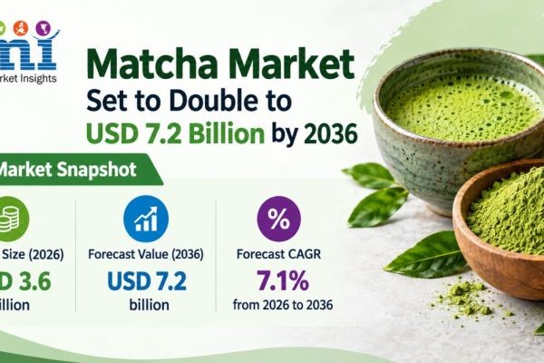 Matcha Market Set to Double to USD 7.2 Billion by 2036 as Industrial Food