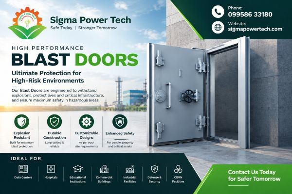Why Should You Invest in a Sigma Power Tech Blast Proof Door?