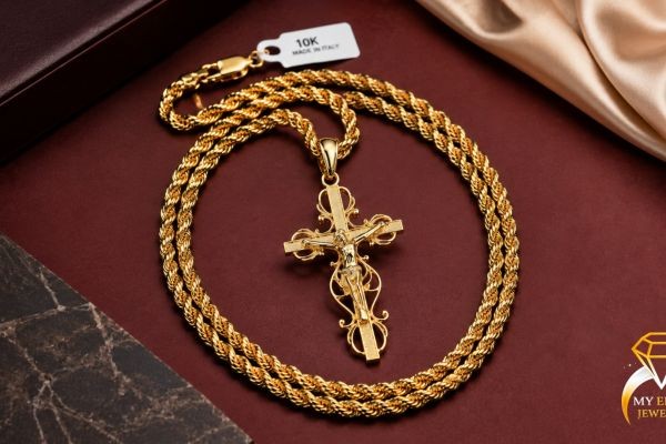 Buy 10K 14K Cuban Chain Rope Chain in Texas USA–My Elite Jeweler