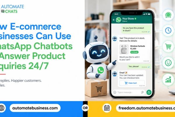 How E-commerce Businesses Can Use WhatsApp Chatbots to Answer Product Enquiries 24/7