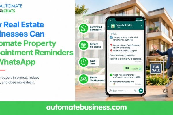 How Real Estate Businesses Can Automate Property Appointment Reminders on WhatsApp