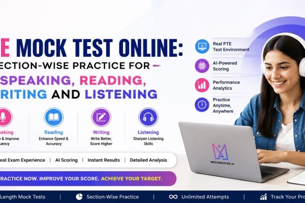 PTE Mock Test Online: Section-Wise Practice for Speaking, Reading, Writing and Listening
