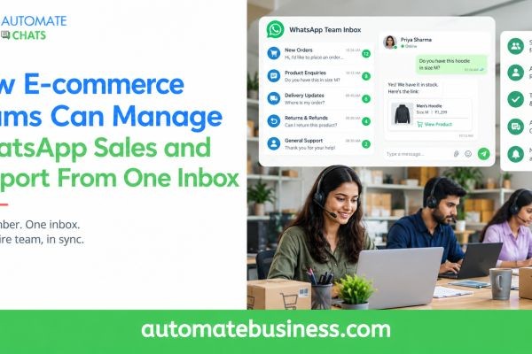 How E-commerce Teams Can Manage WhatsApp Sales and Support From One Inbox