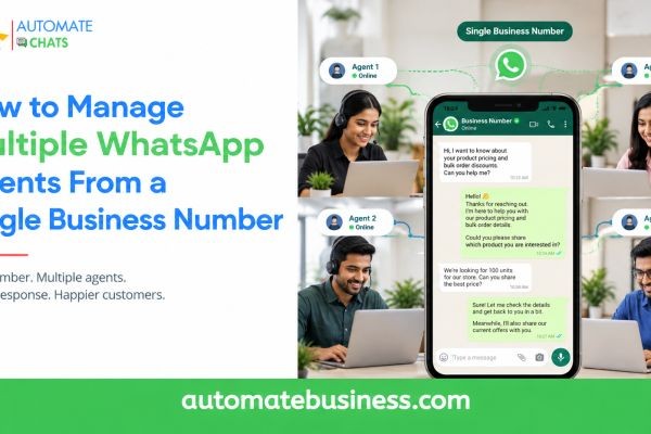 How to Manage Multiple WhatsApp Agents From a Single Business Number