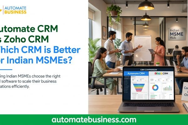 Automate CRM vs Zoho CRM: Which CRM Software Is Better for Indian MSMEs?