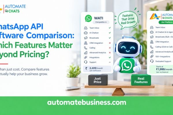 WhatsApp API Software Comparison: Which Features Matter Beyond Pricing?