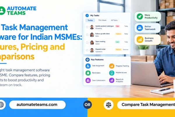 Best Task Management Software for Indian MSMEs: Features, Pricing and Comparisons